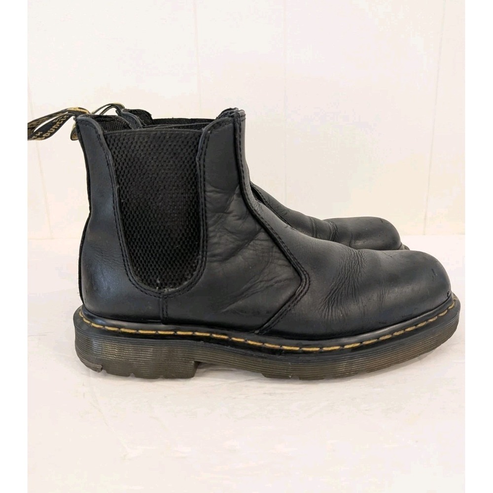 Dr Martens 2976 SR Chelsea Work Boots Black Slip Resistant Safety 39 Air Wave